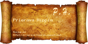 Prierava Hippia névjegykártya